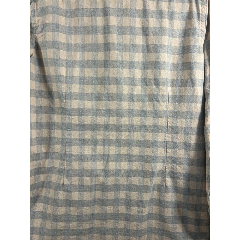 Natural Basix Men's Large Cotton Button-Up Plaid Long Sleeve Shirt - Picture 5 of 9